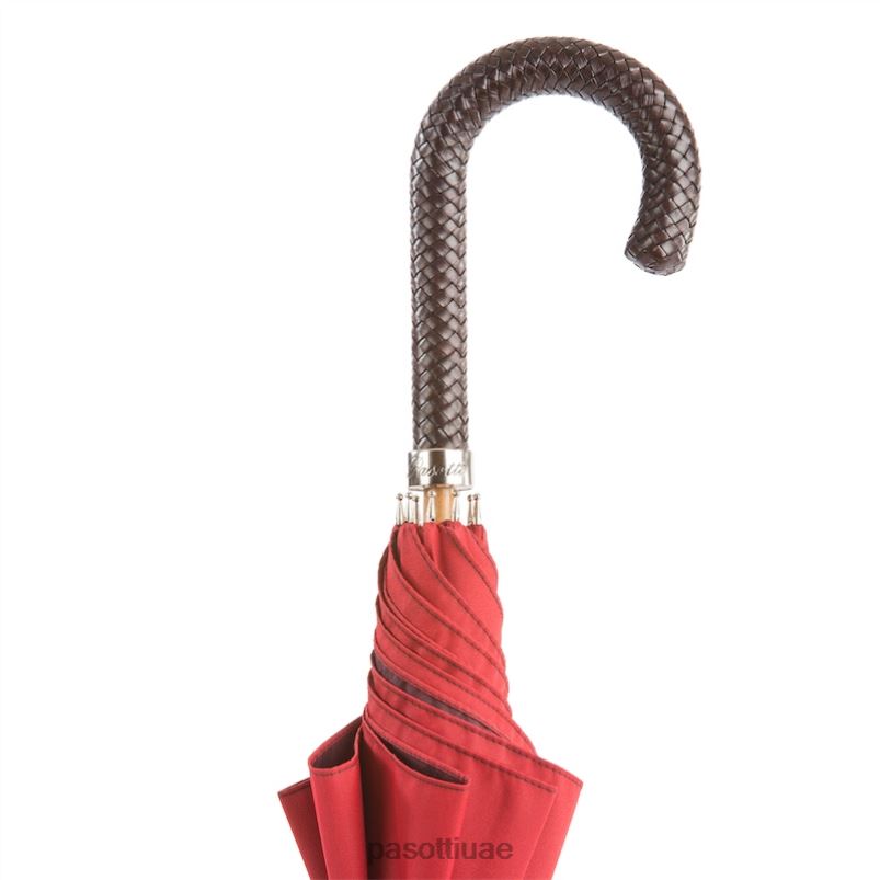 مظلة | 143 double-19 n37 - مظلة بمقبض جلدي مضفر PASOTTI Z446V117